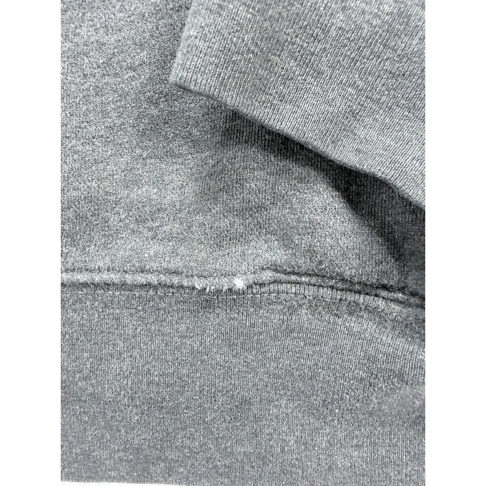 VTG Polo Ralph Lauren Men 1/4 Zip Sweatshirt Gray Fleece Pullover Distressed XXL